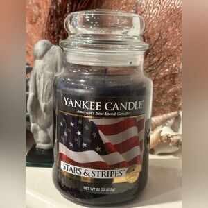 Yankee Candle Retired Stars & Stripes Collectors Edition 22oz Jar Candle New